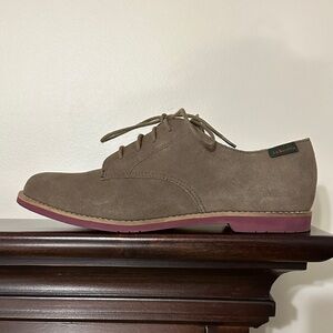 GH Bass 9 ELY-2 SEA ROCK Taupe Genuine Leather Suede Casual Lace up Oxfords